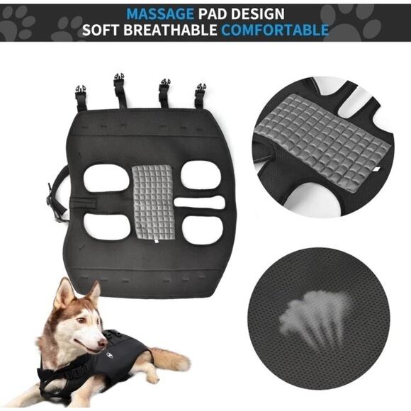 Dog Lift Harness Sling Back Pet Carrier for L/XL Dogs Hind Travel Support - Picture 3 of 7